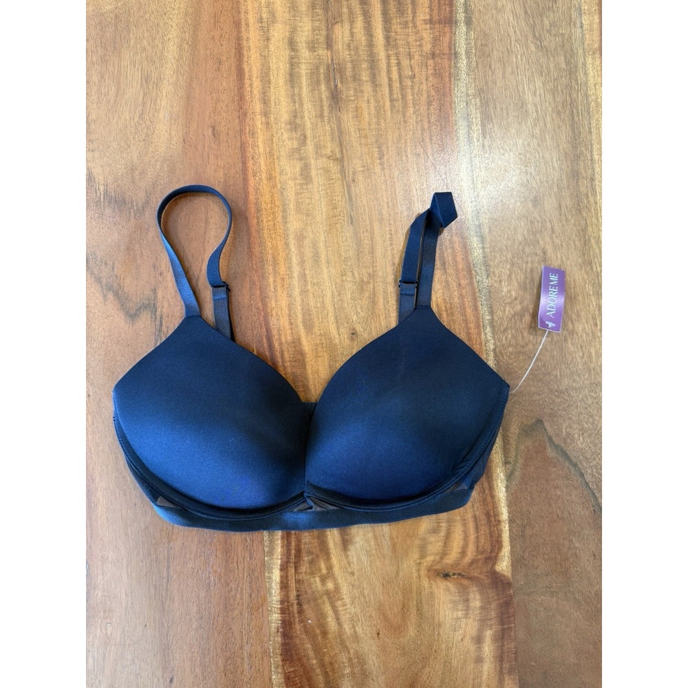 Adore Me 32DD Bra Very sexy Smooth Black Classic